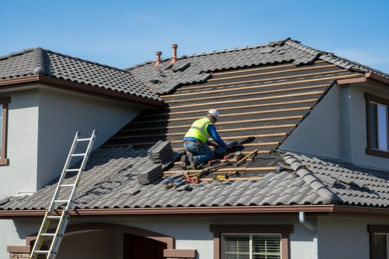 Clay Tile Roofing Installation